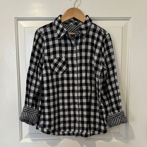 Classic Kids Reversible Checkered Button-Down Shirt